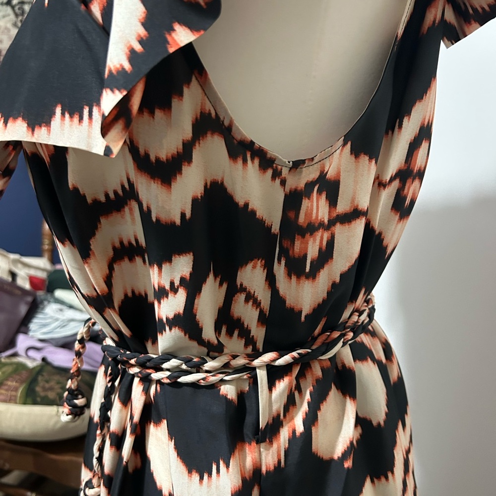 Ulla Johnson Black and Cream Maxi Dress - Picture 7 of 10